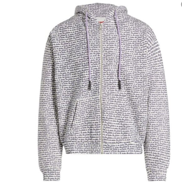 The Future Is On Mars Full Zip Sweatshirt Hoodie Hard To Find SIZE XL - Picture 3 of 8